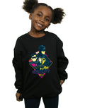 Black - Back - DC Comics Girls Batman TV Series Character Pop Art Sweatshirt