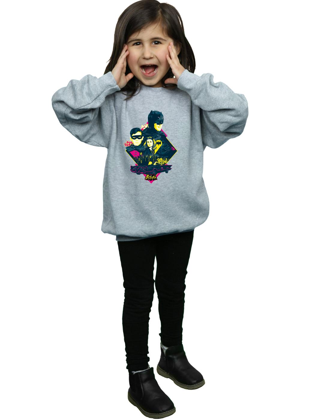 Sports Grey - Lifestyle - DC Comics Girls Batman TV Series Character Pop Art Sweatshirt