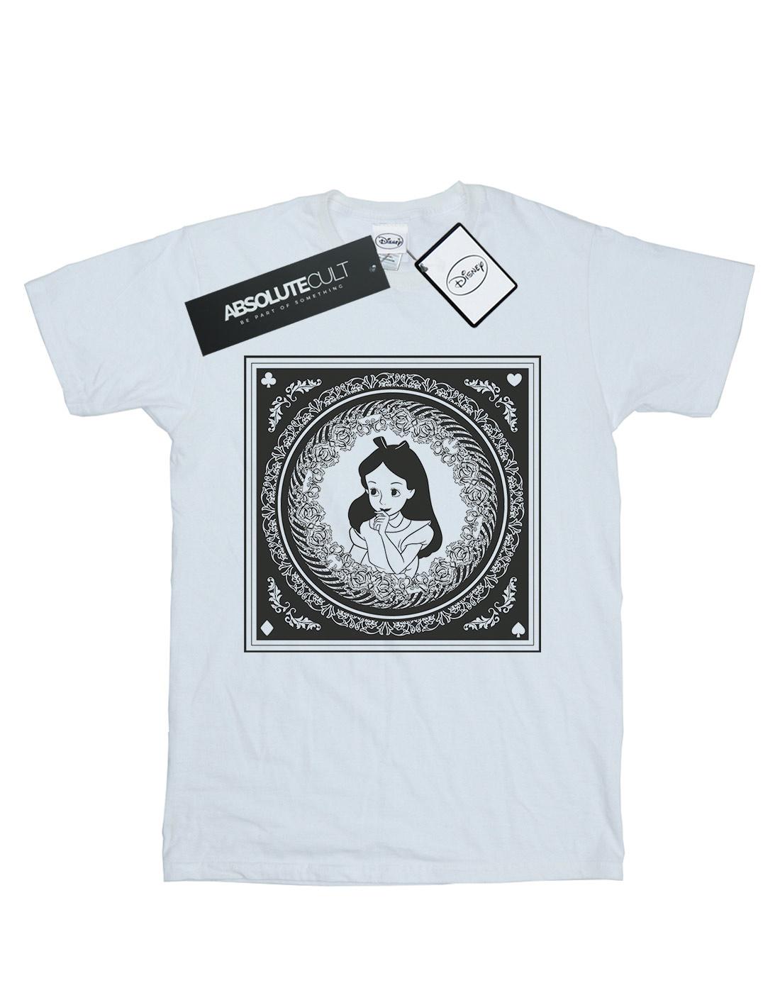 White - Front - Disney Mens Alice In Wonderland Box T-Shirt