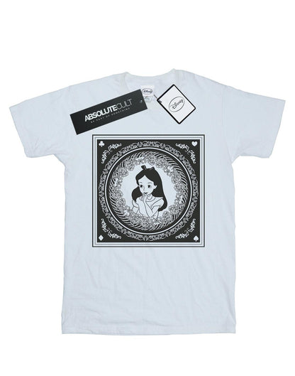 White - Front - Disney Mens Alice In Wonderland Box T-Shirt