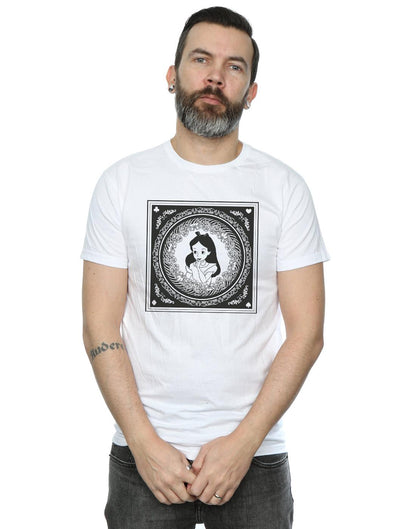 White - Back - Disney Mens Alice In Wonderland Box T-Shirt
