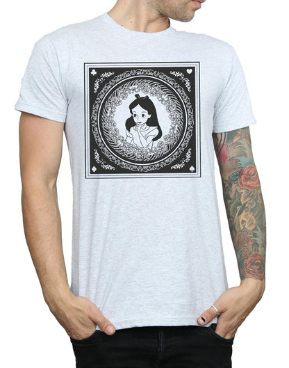 Sports Grey - Side - Disney Mens Alice In Wonderland Box T-Shirt