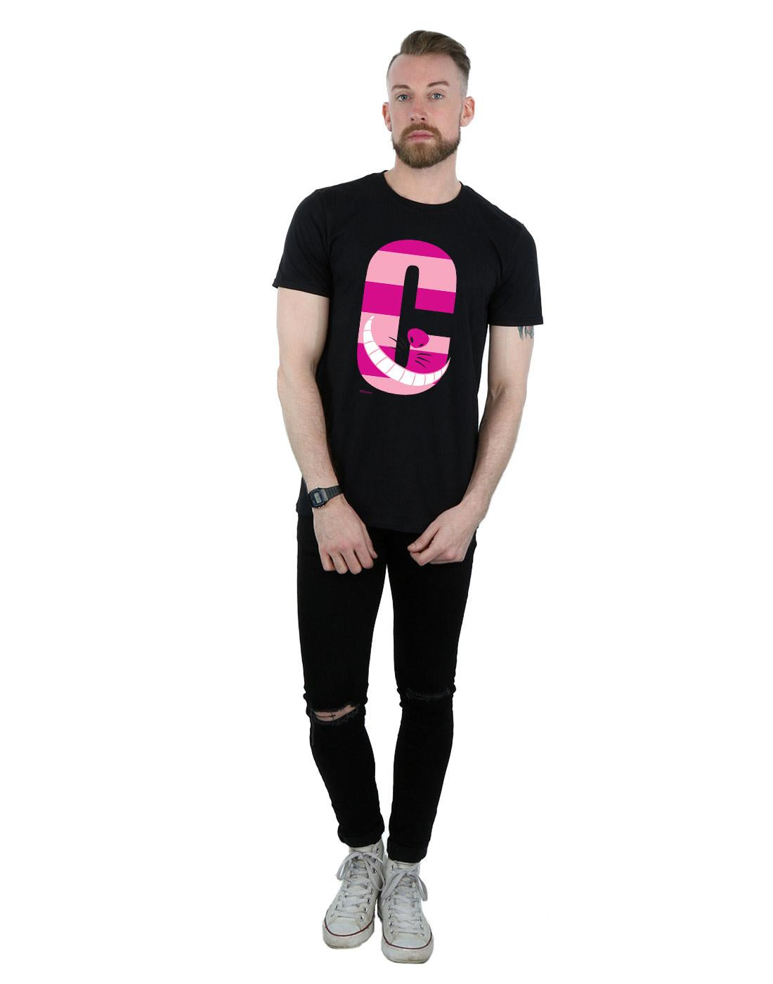 Black - Lifestyle - Disney Mens Alphabet A Is For Alice T-Shirt