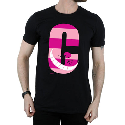Black - Side - Disney Mens Alphabet A Is For Alice T-Shirt