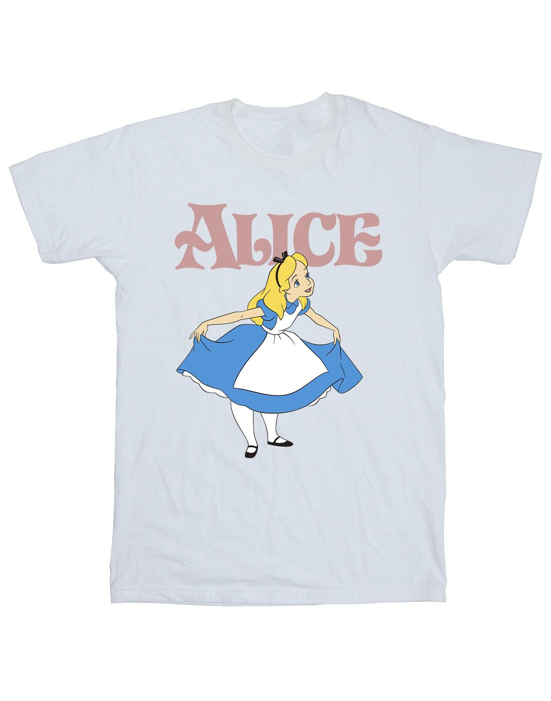 White - Front - Disney Mens Alice In Wonderland Take A Bow T-Shirt