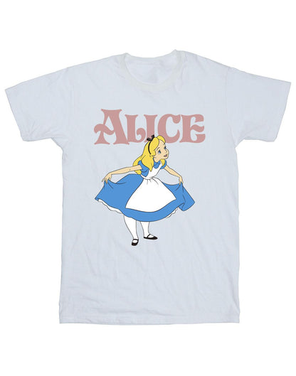 White - Front - Disney Mens Alice In Wonderland Take A Bow T-Shirt