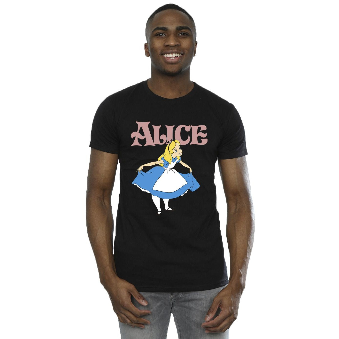 Black - Back - Disney Mens Alice In Wonderland Take A Bow T-Shirt