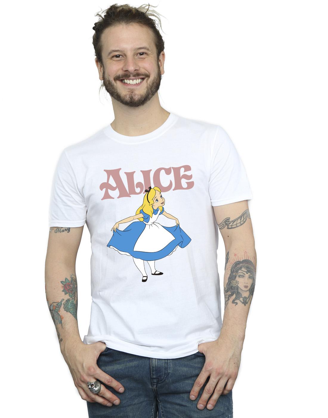 White - Back - Disney Mens Alice In Wonderland Take A Bow T-Shirt