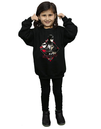 Black - Lifestyle - DC Comics Girls Batman TV Series Character Skyline Sweatshirt