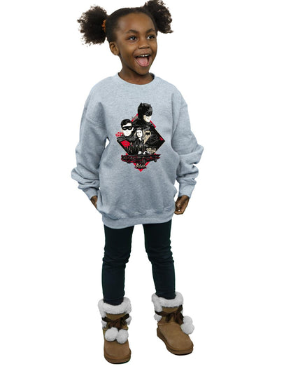 Sports Grey - Lifestyle - DC Comics Girls Batman TV Series Character Skyline Sweatshirt