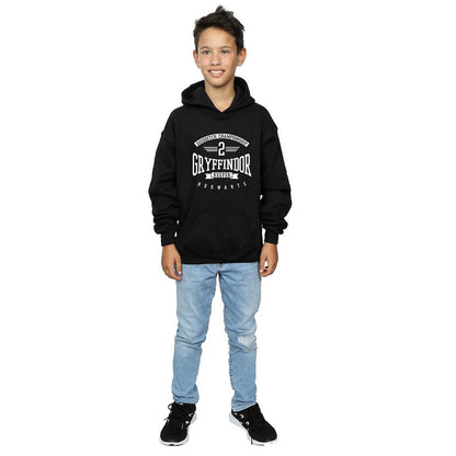 Black - Side - Harry Potter Boys Gryffindor Keeper Cotton Hoodie