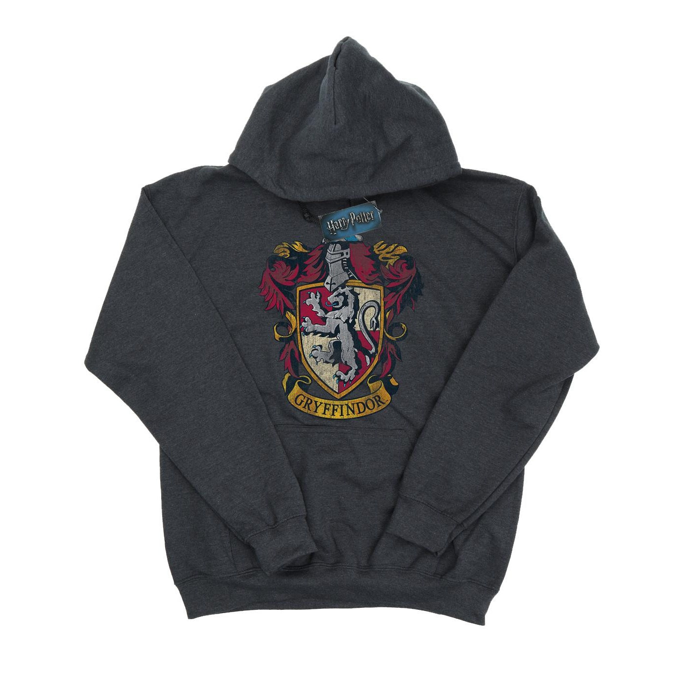 Dark Heather - Front - Harry Potter Mens Gryffindor Hoodie