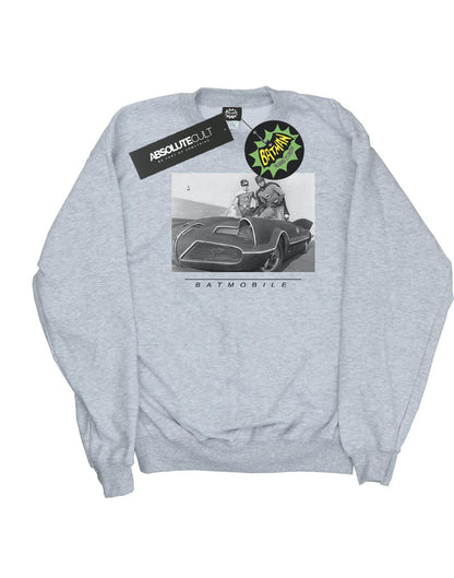 Sports Grey - Front - DC Comics Boys Batman TV Series Batmobile Sweatshirt