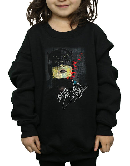 Black - Side - DC Comics Girls Batman TV Series Signature Sweatshirt