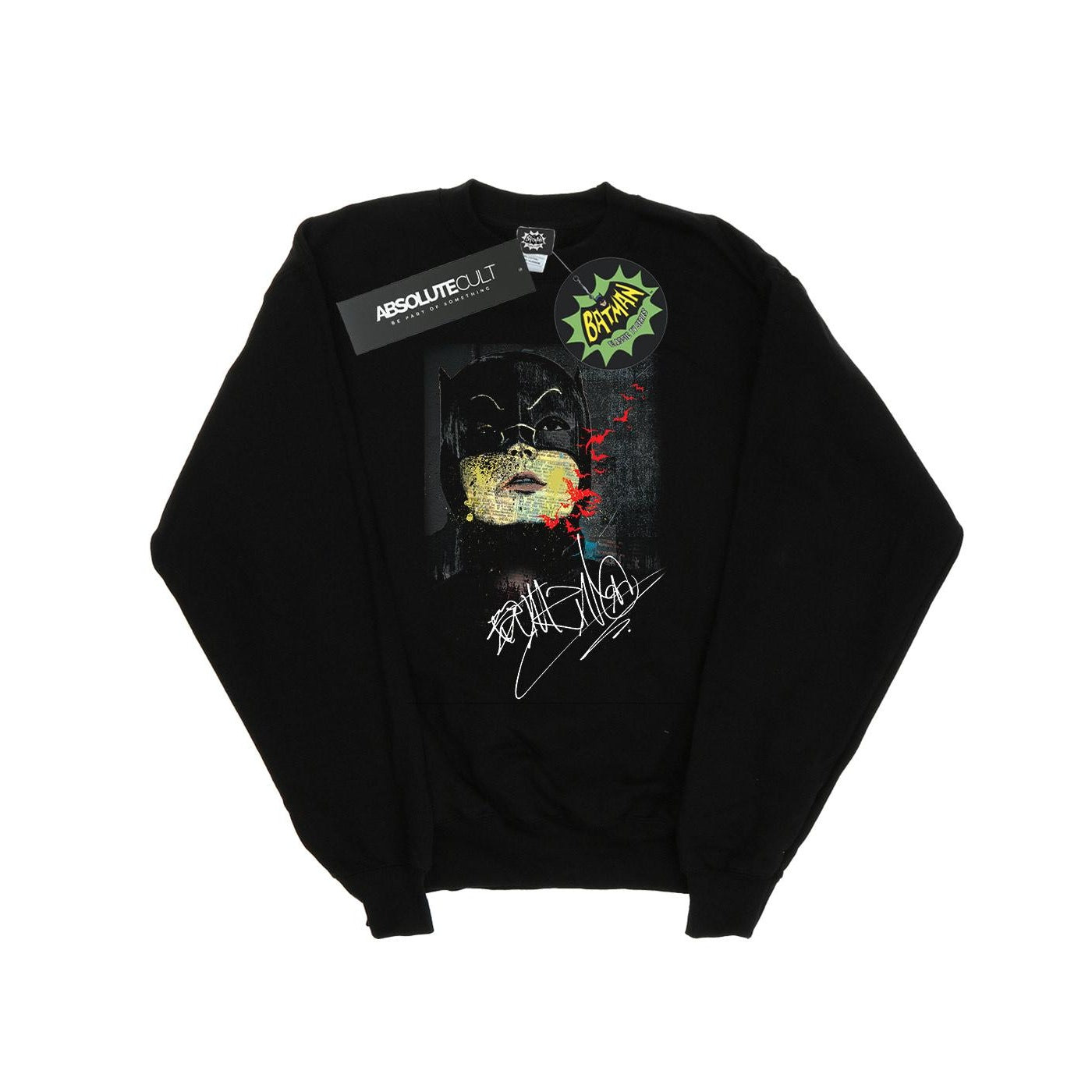 Black - Front - DC Comics Girls Batman TV Series Signature Sweatshirt