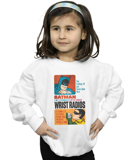 White - Back - DC Comics Girls Batman TV Series Wrist Radios Sweatshirt