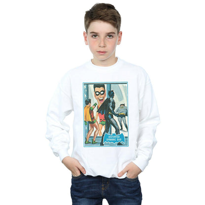 White - Back - DC Comics Boys Batman TV Series Dynamic Duo Sweatshirt