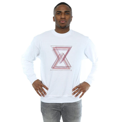 White - Back - Marvel Mens Avengers Infinity War Black Widow Lines Cotton Sweatshirt
