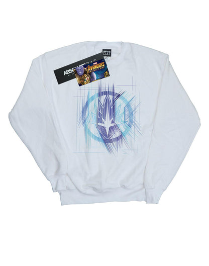 White - Front - Marvel Mens Avengers Infinity War Guardian Lines Cotton Sweatshirt
