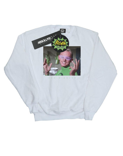White - Front - DC Comics Girls Batman TV Series The Riddler Photgraph Sweatshirt