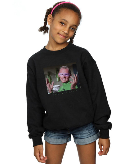 Black - Back - DC Comics Girls Batman TV Series The Riddler Photgraph Sweatshirt