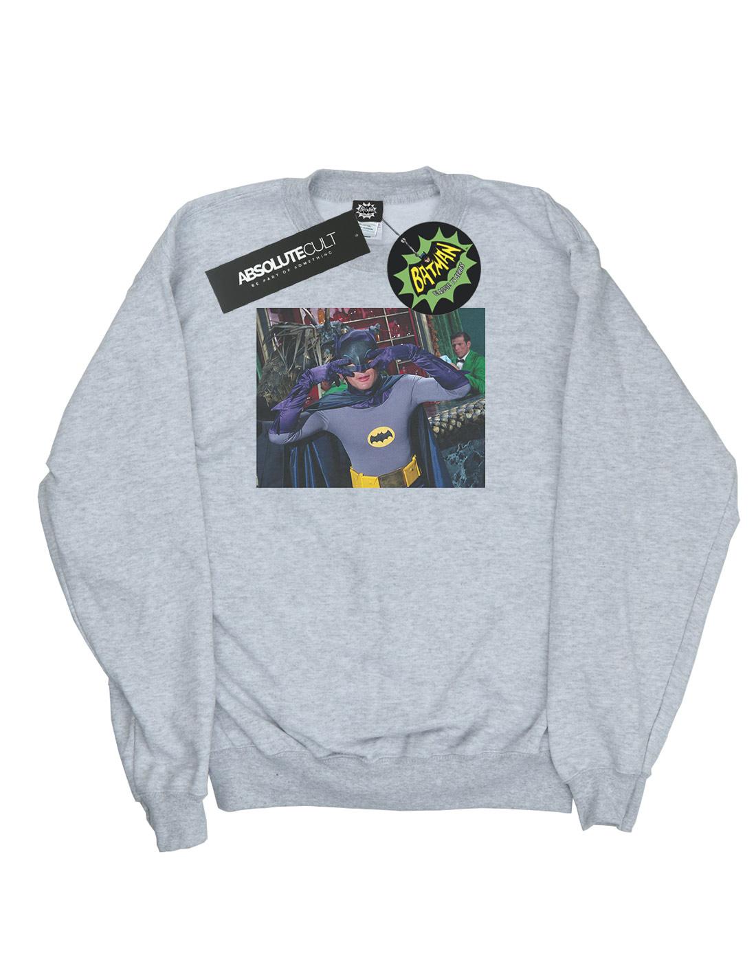 Sports Grey - Front - DC Comics Girls Batman TV Series Batdance Photo Sweatshirt
