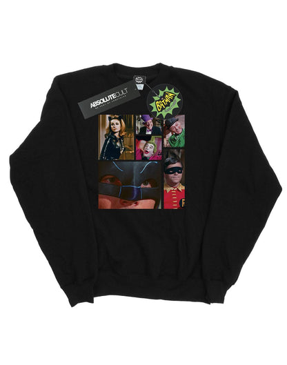 Black - Front - DC Comics Girls Batman TV Series Class Photo Sweatshirt