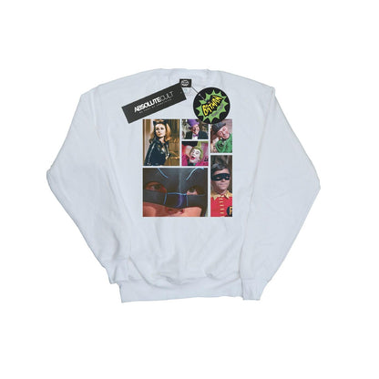 White - Front - DC Comics Girls Batman TV Series Class Photo Sweatshirt