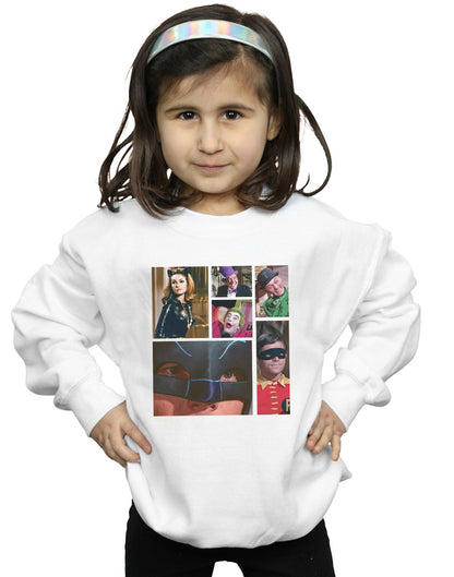 White - Back - DC Comics Girls Batman TV Series Class Photo Sweatshirt