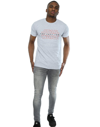 Sports Grey - Lifestyle - Star Wars: The Last Jedi Mens Logo Cotton T-Shirt