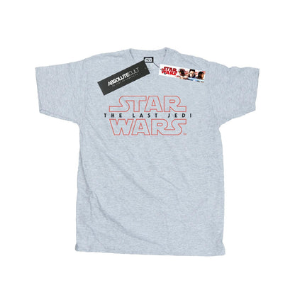 Sports Grey - Front - Star Wars: The Last Jedi Mens Logo Cotton T-Shirt