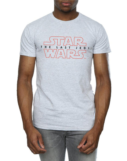 Sports Grey - Side - Star Wars: The Last Jedi Mens Logo Cotton T-Shirt