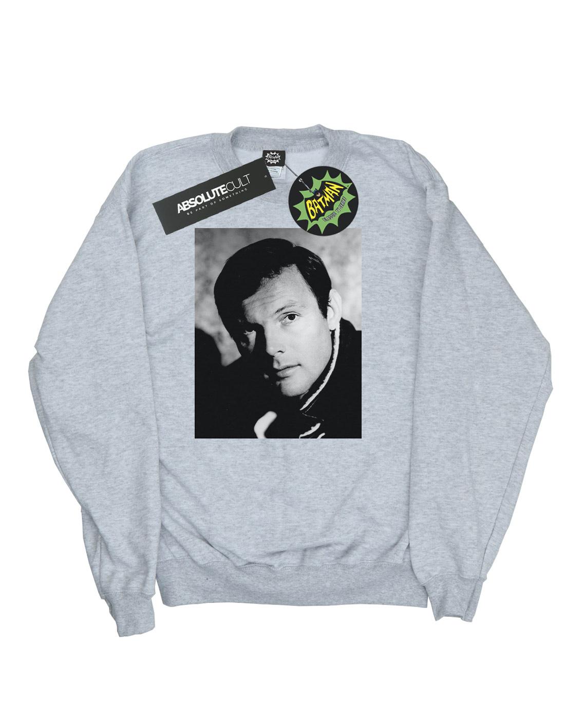 Sports Grey - Front - DC Comics Girls Batman TV Series Adam West Photograph Sweatshirt