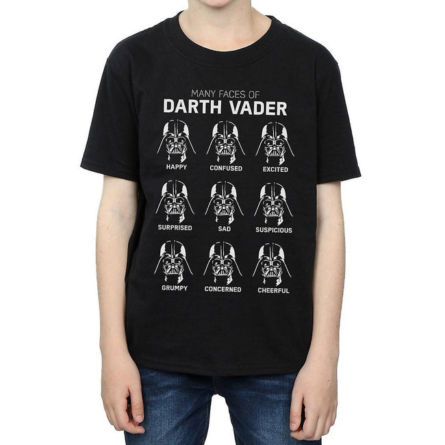 Star Wars Boys Many Faces Of Darth Vader Cotton T Shirt