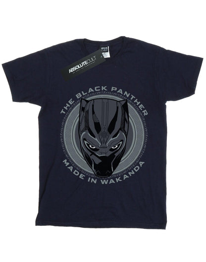Navy Blue - Front - Marvel Girls Black Panther Made in Wakanda Cotton T-Shirt