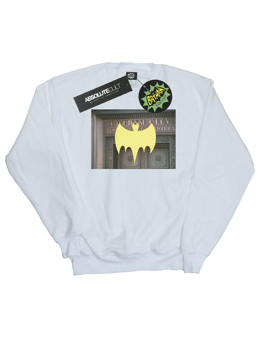 White - Front - DC Comics Girls Batman TV Series Gotham City Police Sweatshirt
