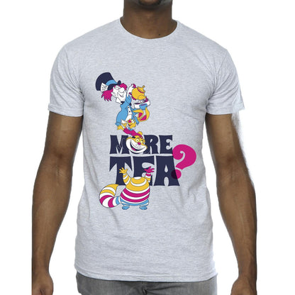 Sports Grey - Side - Disney Mens Alice In Wonderland More Tea T-Shirt