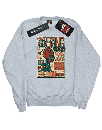 Sports Grey - Front - Big Bang Theory Mens Infographic Poster Cotton Sweatshirt