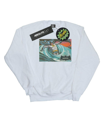 White - Front - DC Comics Girls Batman TV Series Whirlpool Sweatshirt