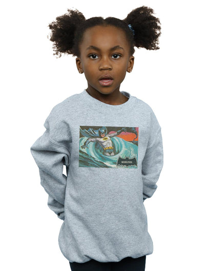 Sports Grey - Back - DC Comics Girls Batman TV Series Whirlpool Sweatshirt