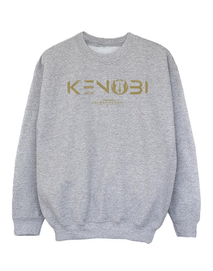 Sports Grey - Front - Star Wars Girls Obi-Wan Kenobi Logo Sweatshirt