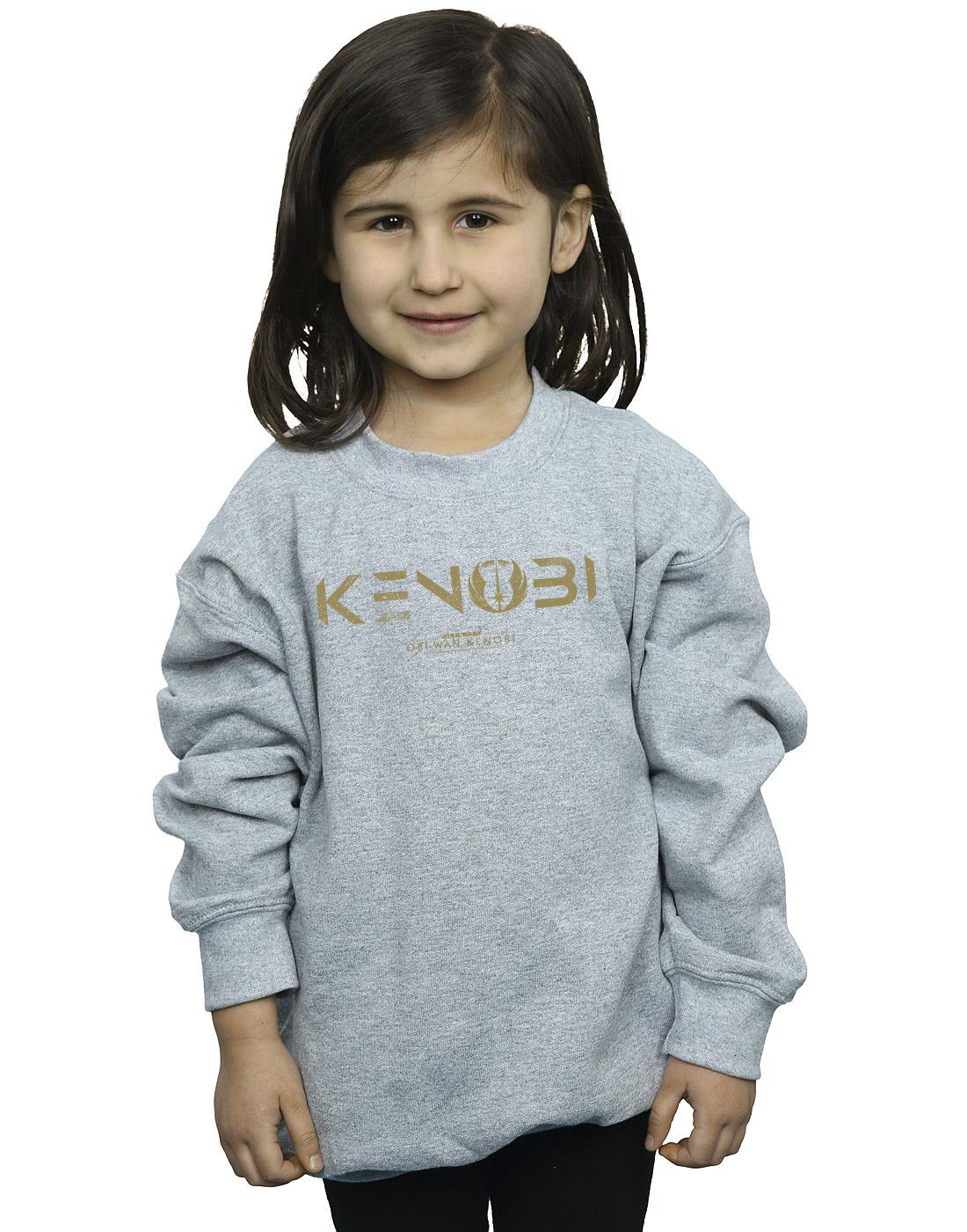 Sports Grey - Back - Star Wars Girls Obi-Wan Kenobi Logo Sweatshirt