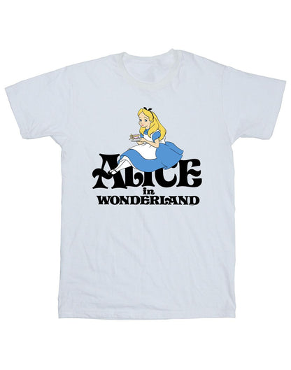 White - Front - Disney Mens Alice In Wonderland Tea Drinker Classic T-Shirt