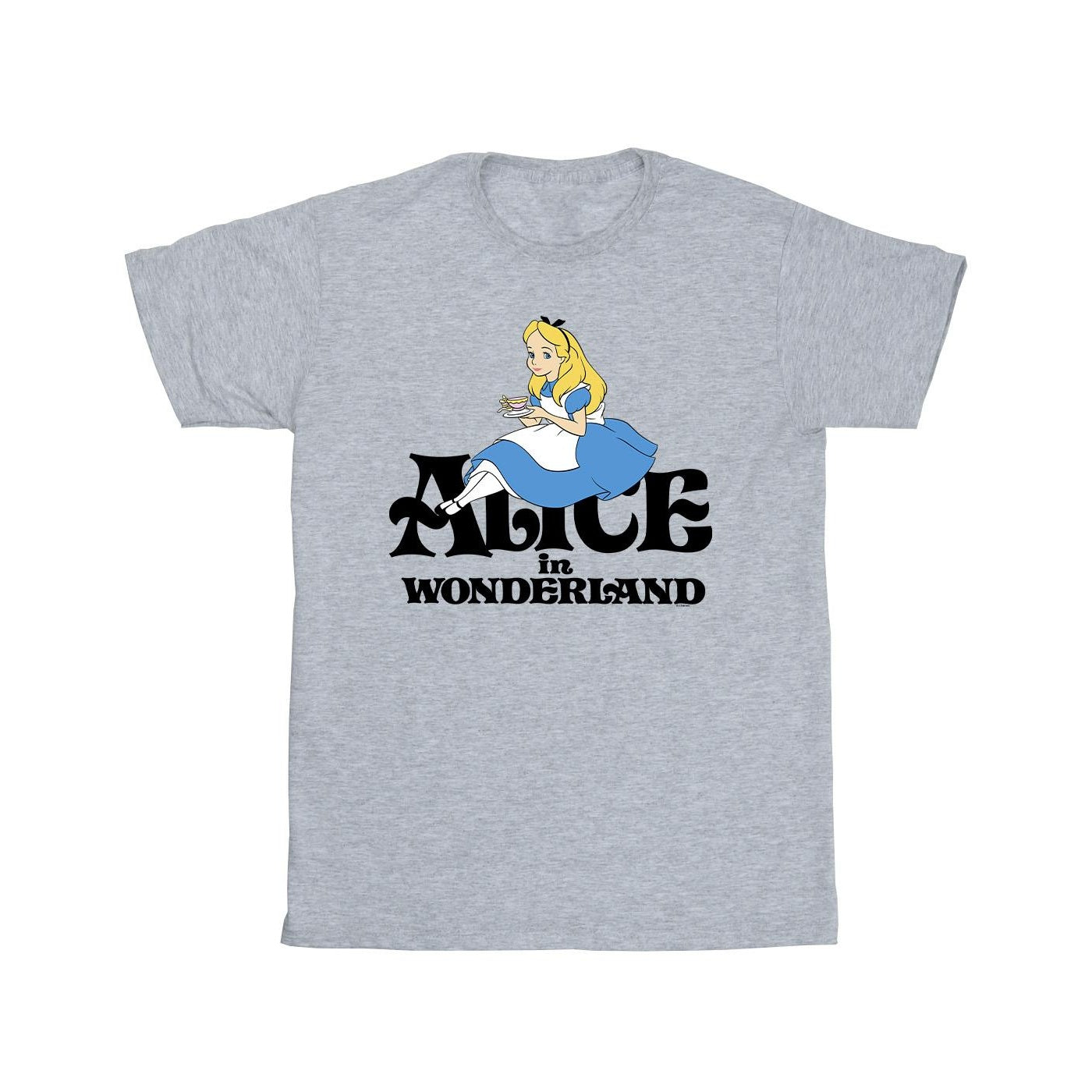 Sports Grey - Front - Disney Mens Alice In Wonderland Tea Drinker Classic T-Shirt