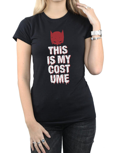 Black - Side - DC Comics Womens-Ladies Batman This Is My Costume Cotton T-Shirt