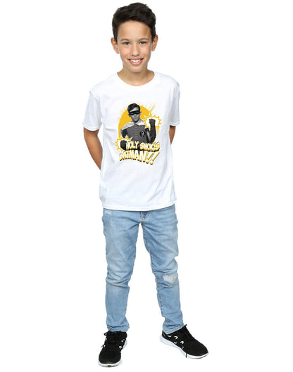 White - Lifestyle - DC Comics Boys Batman TV Series Robin Holy Smokes T-Shirt
