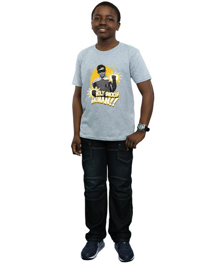 Sports Grey - Lifestyle - DC Comics Boys Batman TV Series Robin Holy Smokes T-Shirt