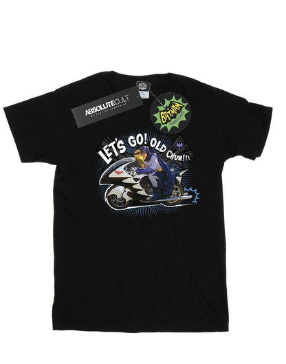Black - Front - DC Comics Boys Batman TV Series Bat Bike T-Shirt