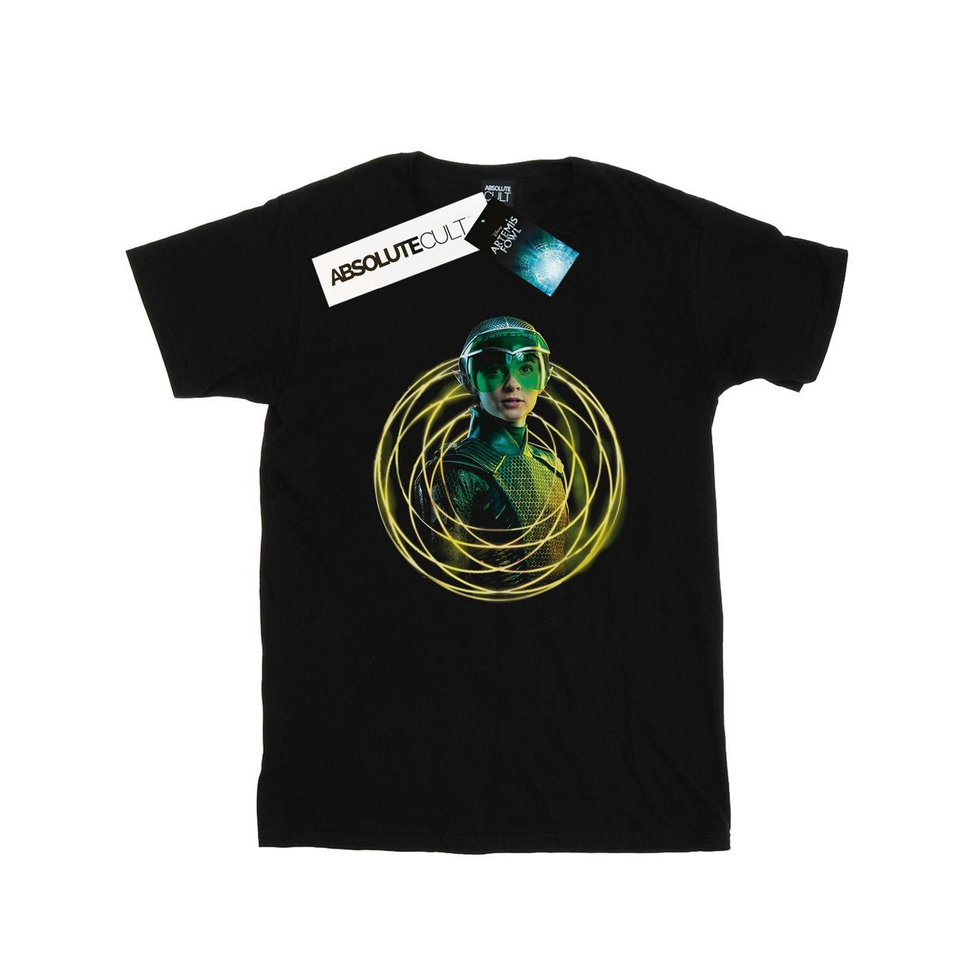 Black - Front - Disney Womens-Ladies Artemis Fowl Holly Short Cotton Boyfriend T-Shirt