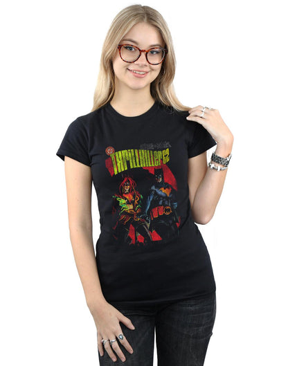 Black - Back - DC Comics Womens-Ladies Batman And Batgirl Thrilkiller 62 Cotton T-Shirt